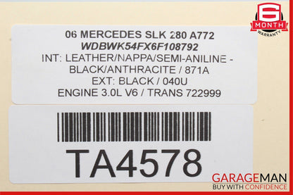 05-06 Mercedes R171 SLK280 SLK350 Engine Motor Cooling AC A/C Condenser Assembly