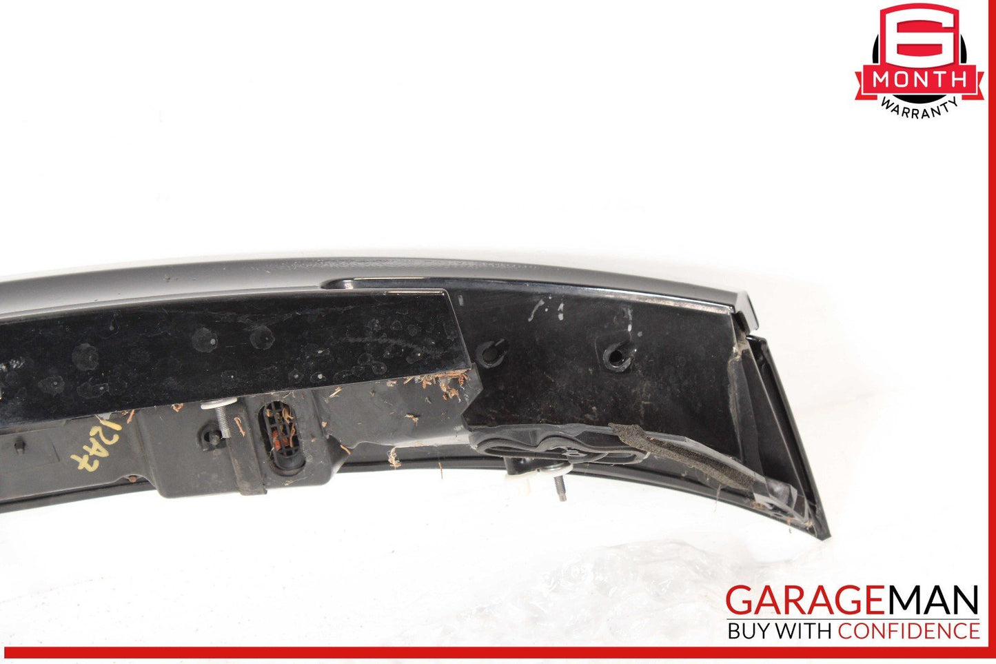 12-18 Audi A7 Rear Trunk Lid Tailgate Spoiler Panel Spoiler Mount Black OEM
