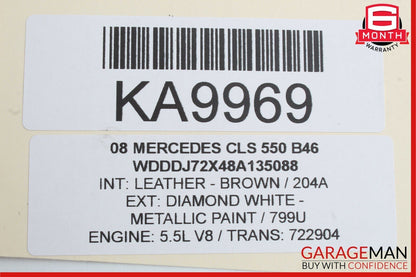 06-11 Mercedes W219 CLS550 Rear Right Door Lock Latch Actuator Keyless Go