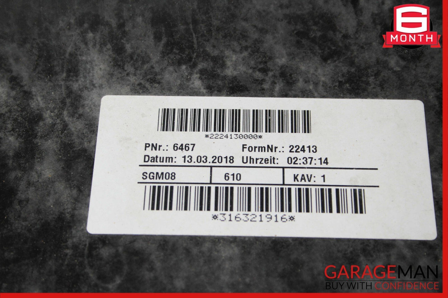 15-18 Porsche Macan 95B Rear Bumper Cover Panel Park Assist Assembly Red OEM