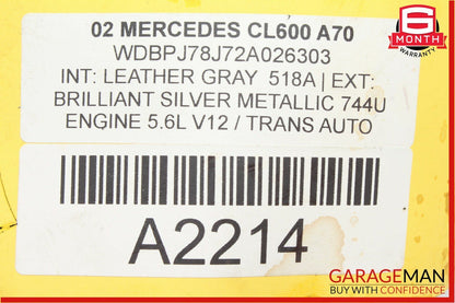 00-02 Mercedes W220 S600 CL600 Steering Column Control Switches Assembly OEM