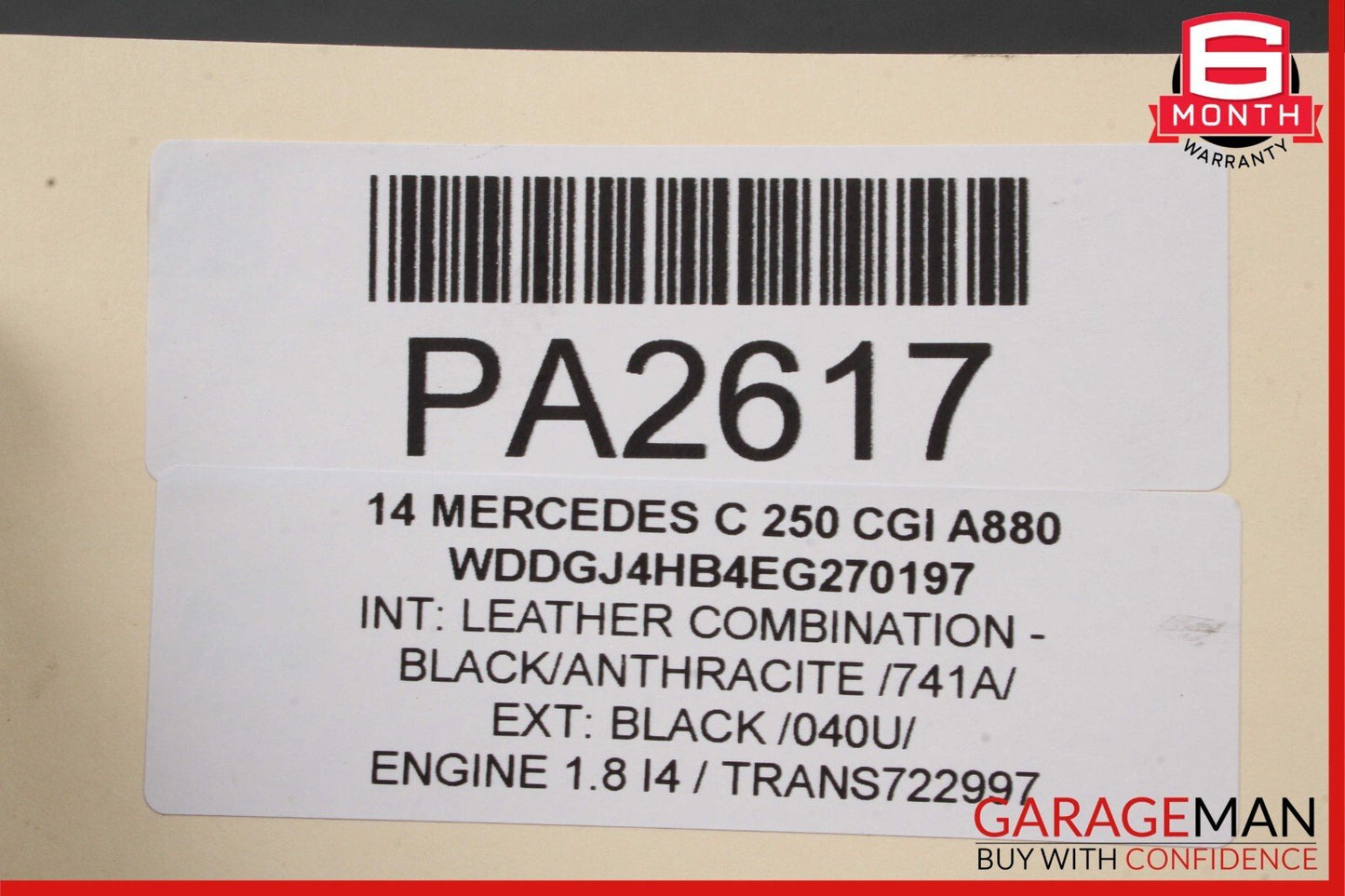 12-15 Mercedes SLK250 C250 7G Automatic Transmission Assembly 722.997 123k