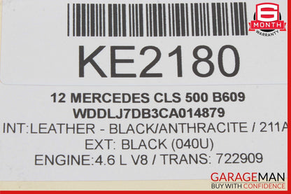 12-14 Mercedes W218 CLS550 Front Right Side Interior Door Panel Cover Anthracite