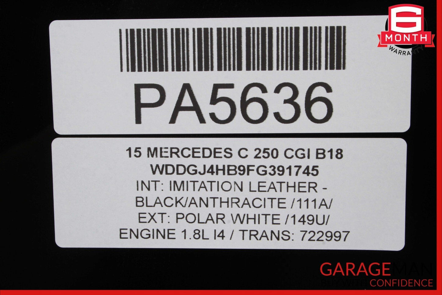 10-17 Mercedes E550 C250 E400 Coupe Center Middle Panoramic Pano Roof Glass