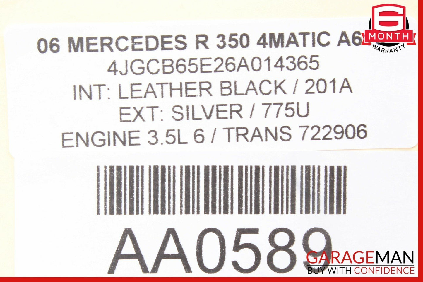 06-08 Mercedes W251 R320 R350 Comand Head Unit Navigation Radio CD Player