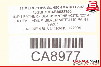 07-12 Mercedes X164 GL450 SL550 Left Side Engine Cylinder Head Valve Cover OEM