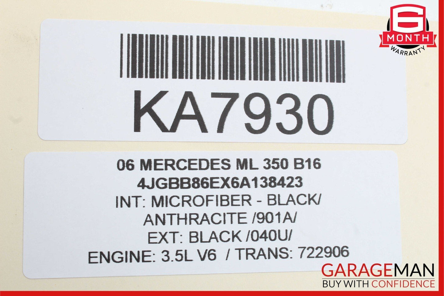 07-09 Mercedes GL320 ML350 CLK350 Front Left Side Foglight Fog Light Lamp