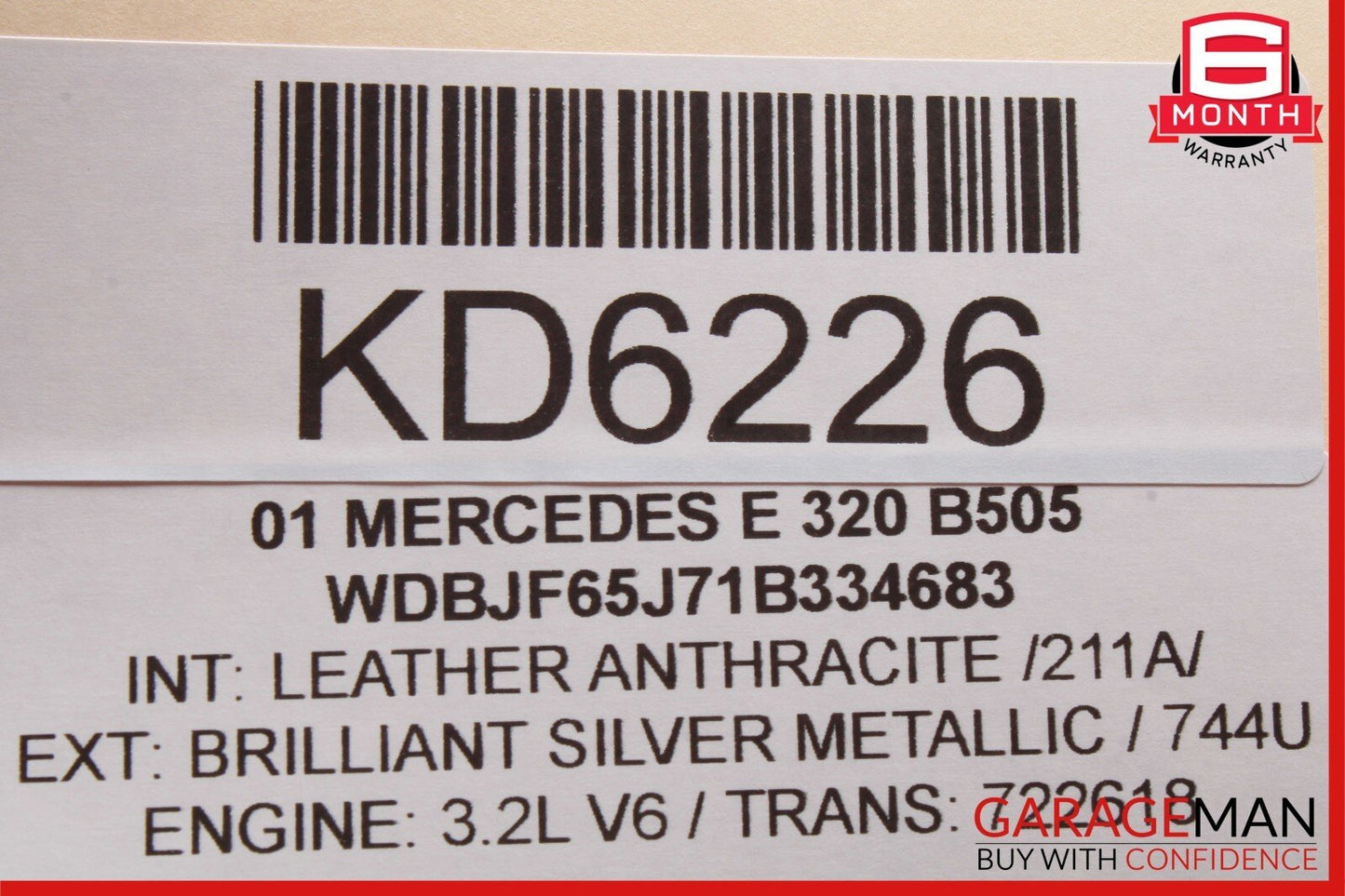 96-03 Mercedes W210 E320 E420 E430 Rear Left Side Door Sound Speaker OEM