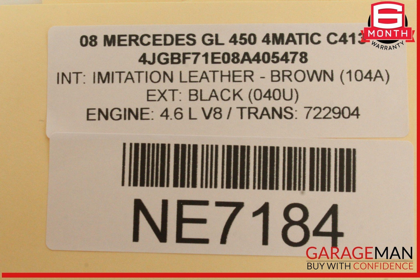 07-12 Mercedes X164 GL450 4MATIC Third Seat Row Power Folding Control Module OEM