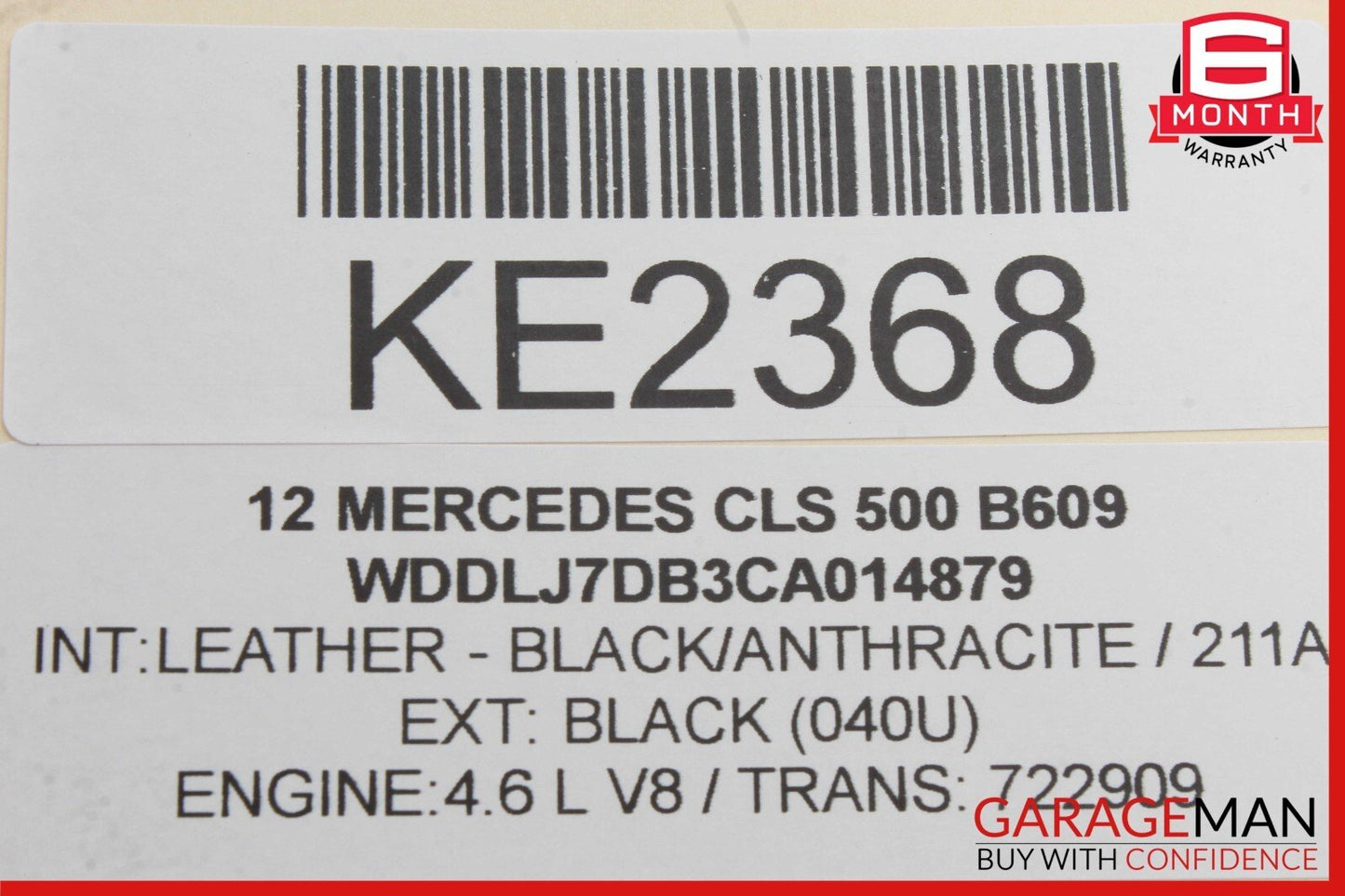 07-18 Mercedes W218 CLS550 Rear Left / Right Axle CV Half Shaft Driveshaft OEM