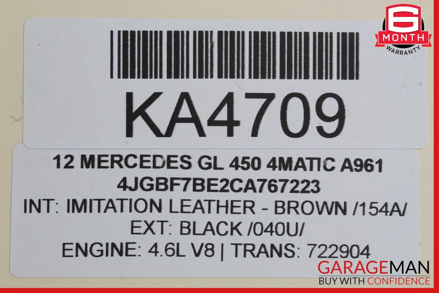 06-12 Mercedes GL450 ML500 Windshield Washer Fluid Reservoir Tank Bottle