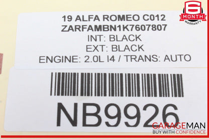 17-21 Alfa Romeo Giulia Front Left Master Window Switch Control Module Assy