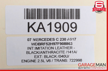 06-09 Mercedes W203 C230 ML450 Front Left Side Seat Belt Seatbelt Retractor OEM