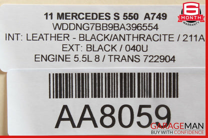 10-13 Mercedes W221 S400 S550 S63 AMG Rear Left or Right Door Control Module OEM