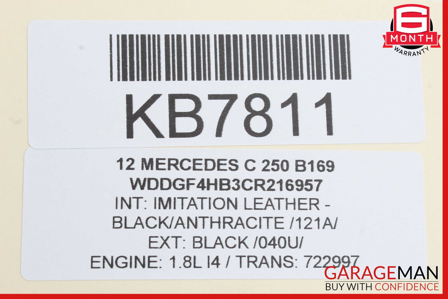 08-14 Mercedes W204 Ð¡250 C300 C350 Sedan Rear Left Side Door Lock Latch Actuator