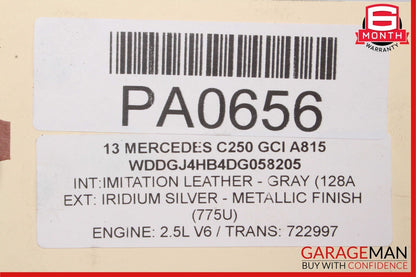 10-16 Mercedes C250 SL400 E350 Rear Axle Differential Carrier RWD OEM