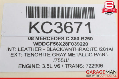 08-11 Mercedes W204 C350 C250 C63 AMG Front Left Side Exterior Door Handle OEM