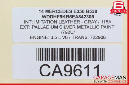 08-16 Mercedes GLK350 C250 E400 E350 Rear Left Door Window Regulator Motor