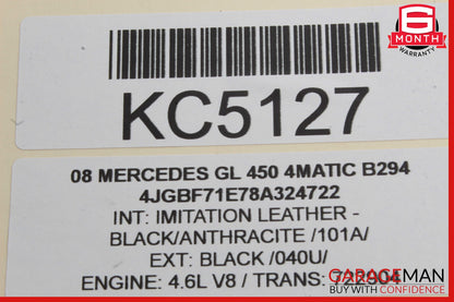 06-13 Mercedes R500 GL500 GL320 ML350 Rear Right Side Door Lock Latch Actuator