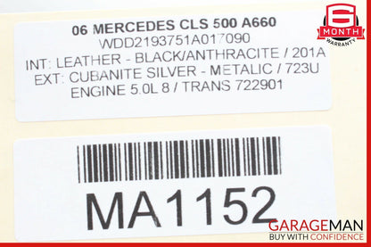 06-08 Mercedes W219 CLS500 Front Right Side Mirror Door Rear View Black OEM