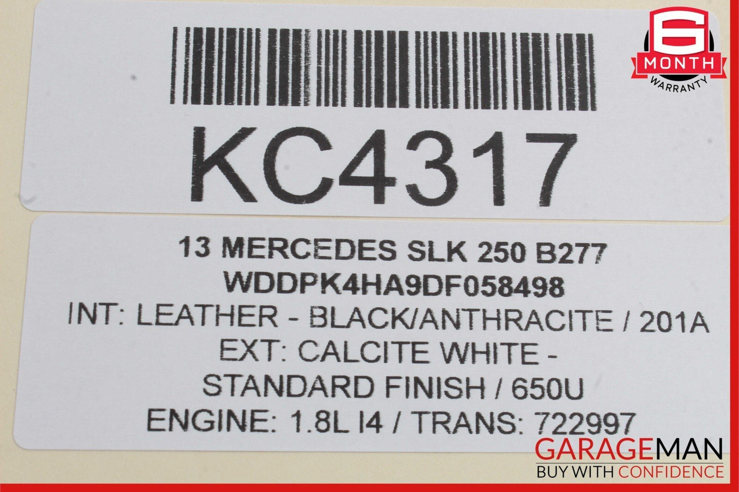 08-20 Mercedes R172 SLK250 Front Right Passenger Side Seat Control Module OEM