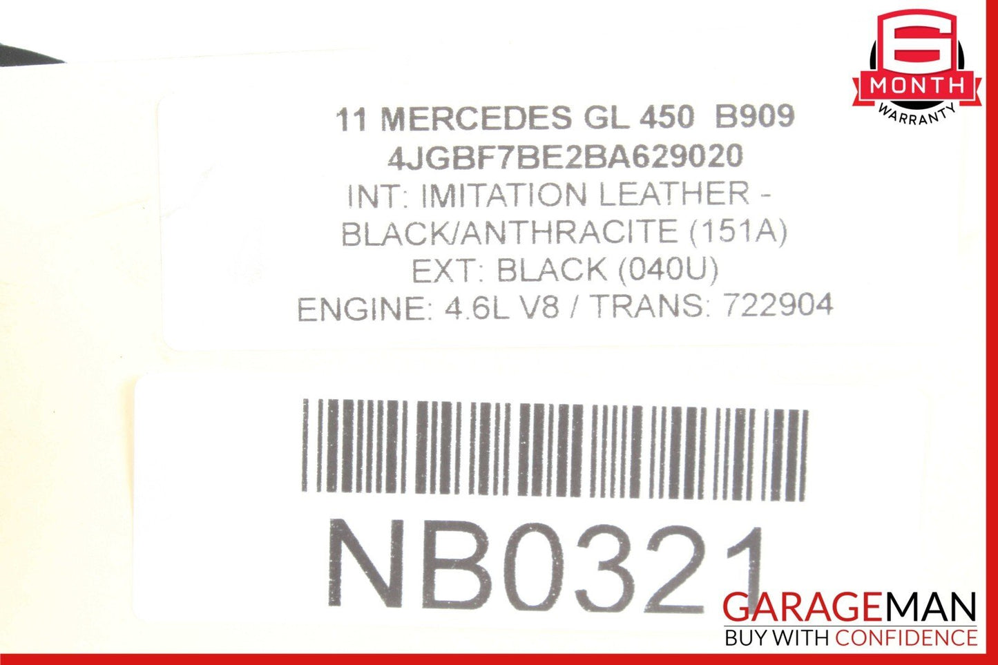 06-12 Mercedes X164 GL450 GL550 ML550 Front Left Headlight Support Bracket OEM