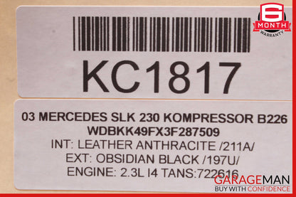 01-04 Mercedes R170 SLK230 Front Column Cruise Control Switch Lever OEM