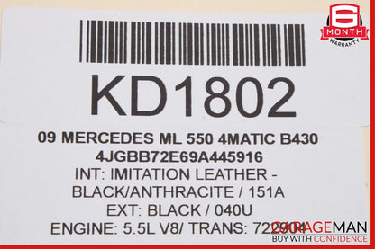 09-12 Mercedes W164 ML550 Trunk Lid Tailgate Hydraulic Pump Motor Cylinder Set