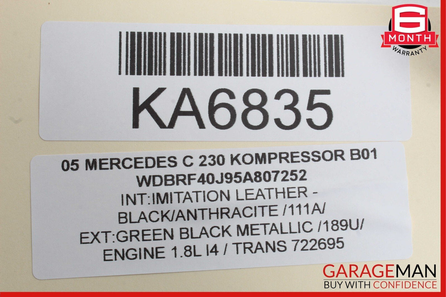 01-07 Mercedes W203 C230 Front Right Passenger Side Exterior Door Handle OEM