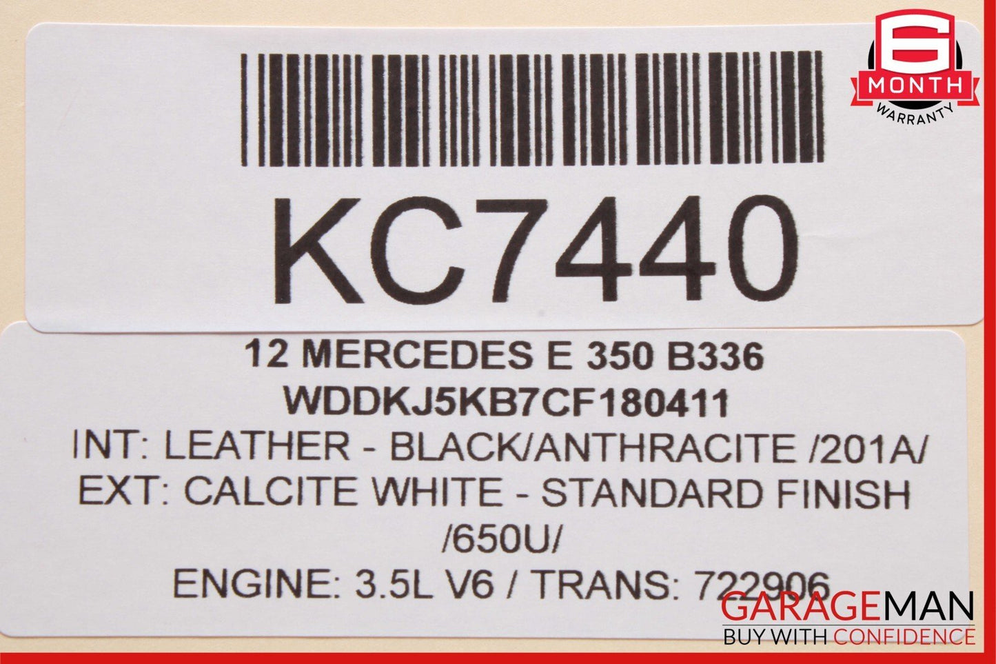 10-16 Mercedes W212 E350 Rear Left Side Door Window Regulator Motor OEM