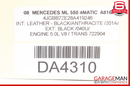 06-12 Mercedes W164 GL450 ML350 Front Right Door Audio Tweeter Speaker Cover OEM