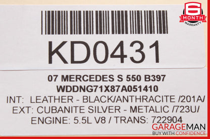 07-14 Mercedes W221 S550 Front Left Driver Seat Control Memory Switch OEM
