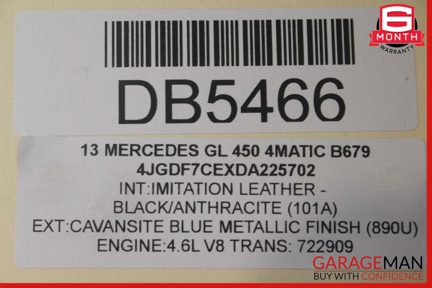 12-19 Mercedes X166 GL450 GL550 ML550 Rear Subframe Sub Frame Crossmember Bar