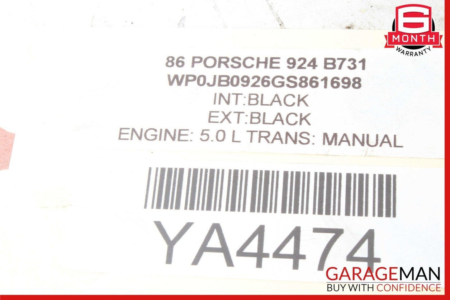78-86 Porsche 928 Front Left Side Shock Absorber Strut 92834305507 OEM