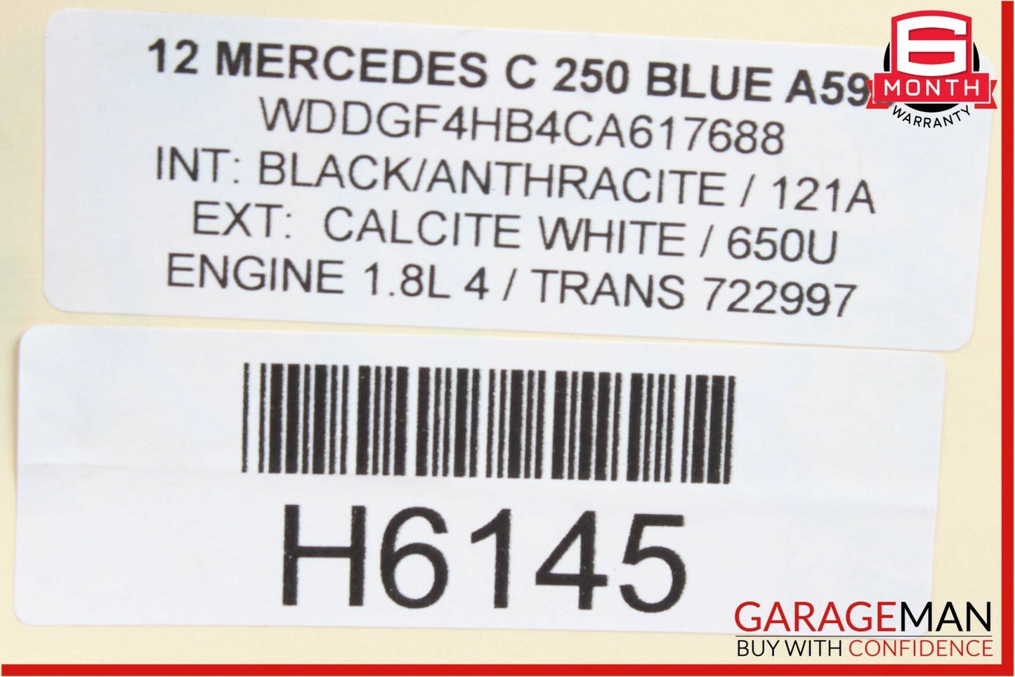08-15 Mercedes W204 C250 C63 AMG Rear Left Driver Side Lower Control Arm OEM