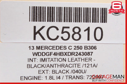 12-14 Mercedes W204 C300 C250 C63 Right Passenger Exterior Door Handle Black