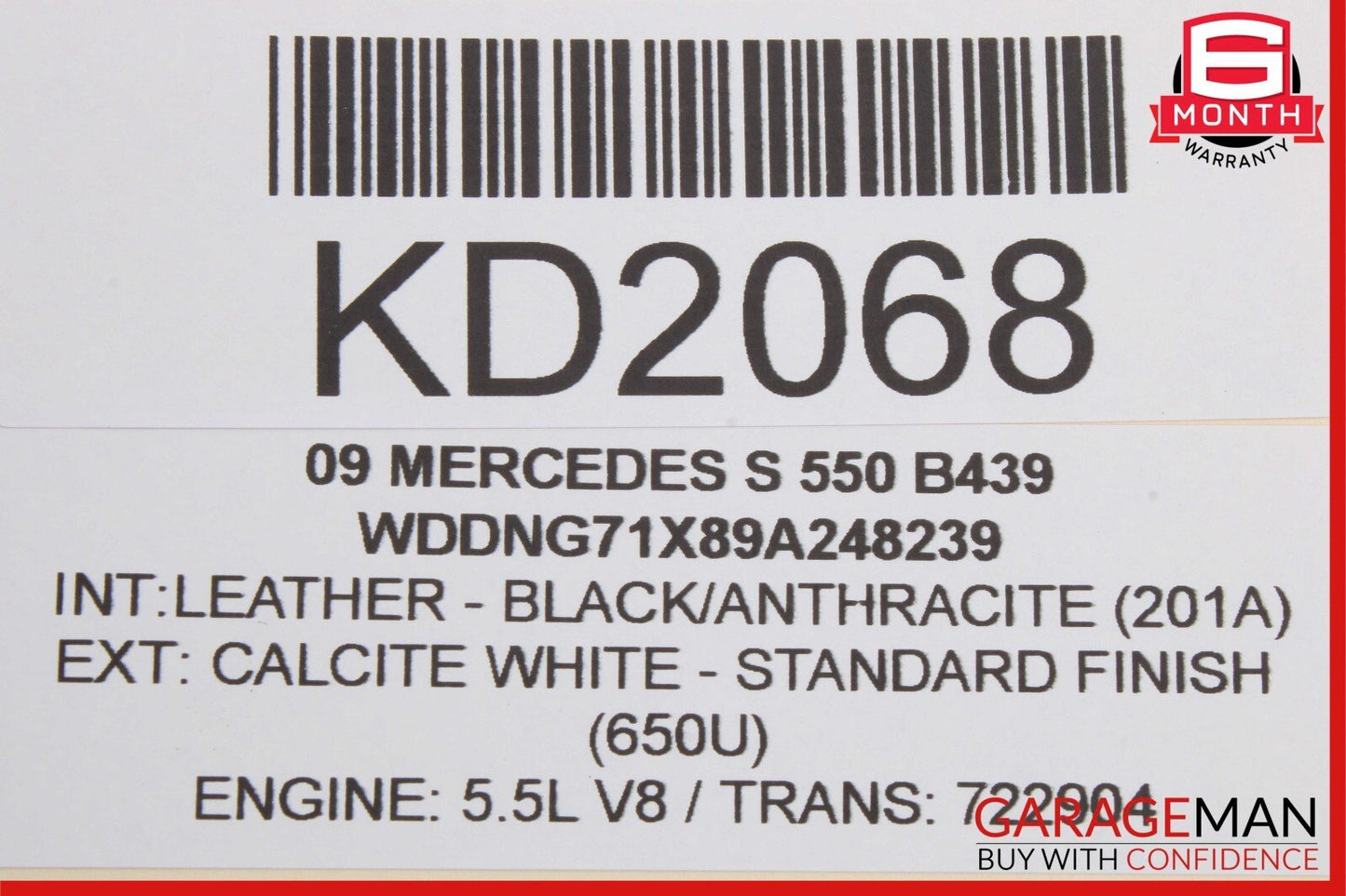 07-09 Mercedes W221 S550 S63 AMG Front Right or Left Side Door Harness Wires OEM