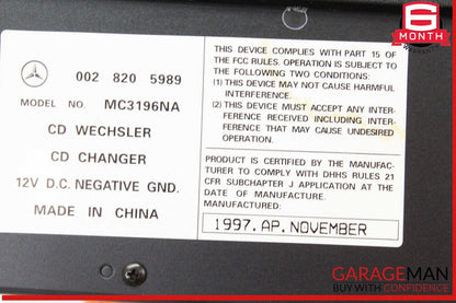 97-02 Mercedes R129 SL500 CD Changer 6 Disk Player 0028205989 OEM