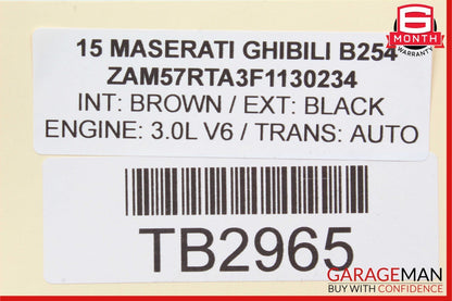 14-17 Maserati Ghibli Dashboard Dash Information Display Media Monitor OEM