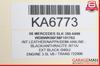 05-11 Mercedes R171 SLK350 SLK280 Front Right Side Door Lock Latch Actuator