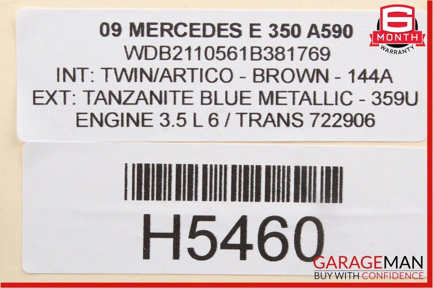 03-09 Mercedes W211 E350 E550 Front Right Side Door Window Regulator Motor OEM