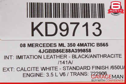 06-11 Mercedes W164 ML350 ML550 Rear A/C Heater Climate Control Switch Unit OEM