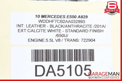 Mercedes E550 R350 CLK350 C300 Front Left Engine Timing Chain Valve Cover Plate