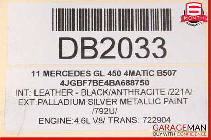 07-12 Mercedes X164 GL350 GL450 Front Lower Radiator Support Brace Bracket Bar