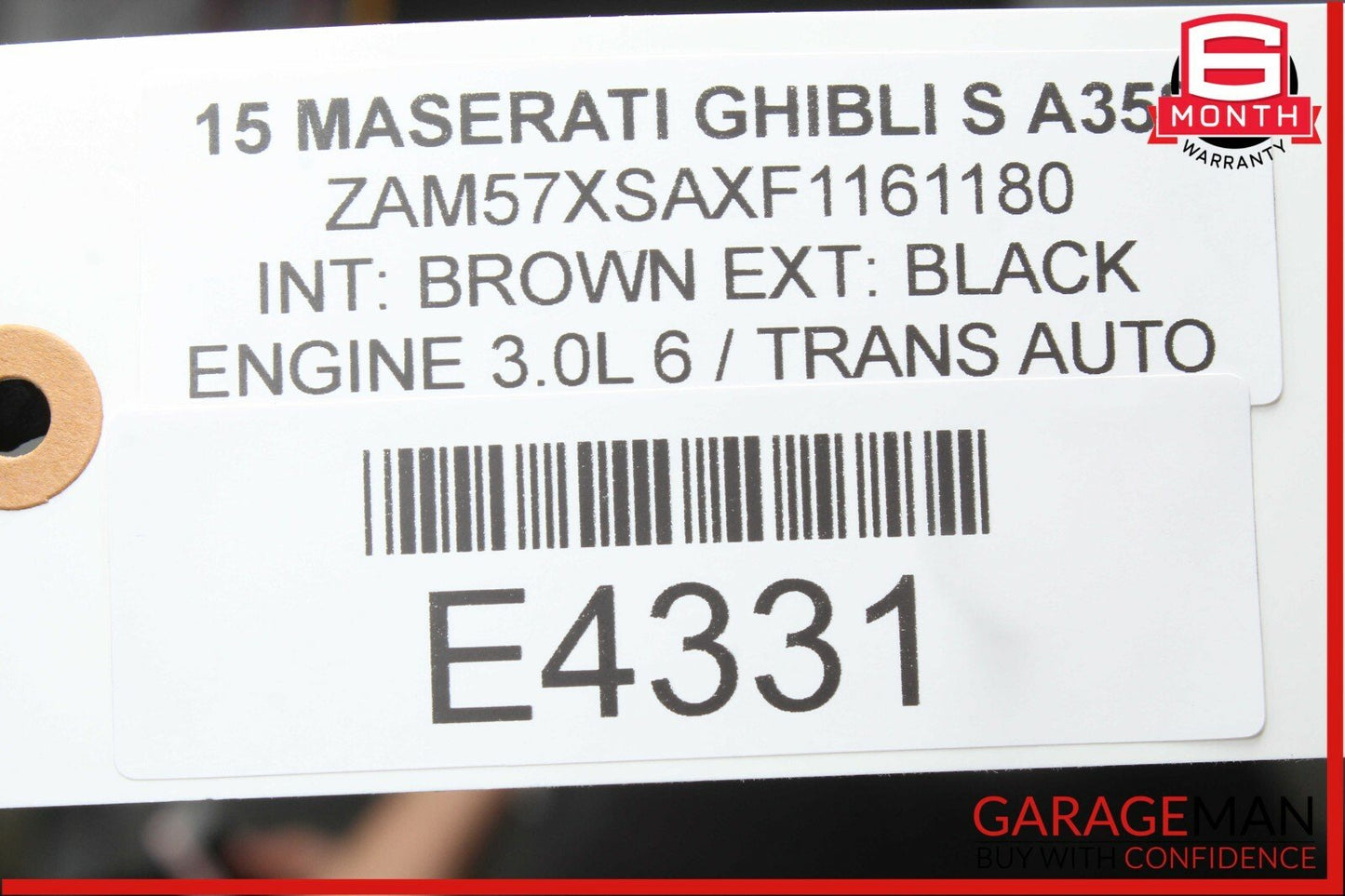 14-17 Maserati Ghibli Rear Right / Left Side Control Arm Bar Link OEM