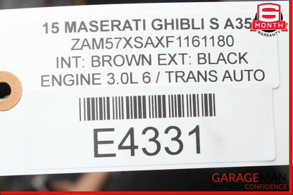 14-17 Maserati Ghibli Rear Right / Left Side Control Arm Bar Link OEM