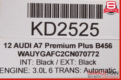 12-18 Audi A7 Front Left / Right Seat Headrest Head Rest Black OEM