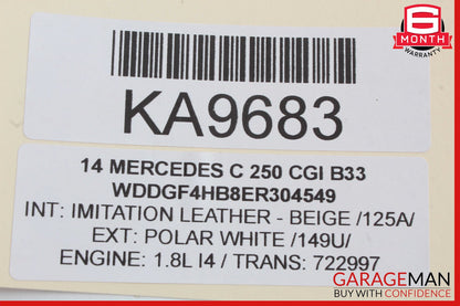 08-14 Mercedes W204 C250 C300 C350 Front Left Door Lock Latch Actuator OEM