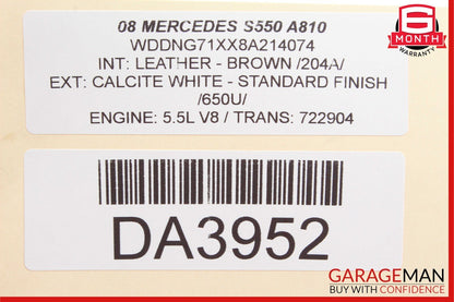 07-14 Mercedes W221 S550 CL550 Left Side Dashboard AC A/C Air Vent Brown OEM