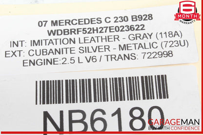 05-12 Mercedes W203 C230 CLS550 SL550 CLK350 Lower Oil Pan 2720100128 OEM